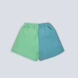 Shorts Chico Bicolor Verde e Azul